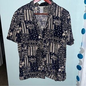 Silk Button Up Vintage Shirt